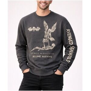 Avenged Sevenfold A7X Become Nothing Men's Black Crewneck Sweater Size XL NWT